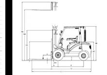 Stivuitoare frontale diesel DanTruck 3425 DY