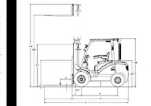 Stivuitoare frontale diesel DanTruck 3430 DY