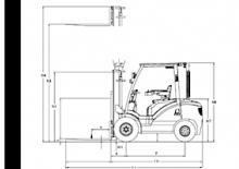 Stivuitoare frontale diesel DanTruck 3435 DY