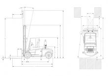 Stivuitoare frontale diesel DanTruck 9686 Power +