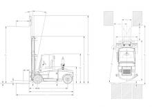 Stivuitoare frontale diesel DanTruck 9689 Power +