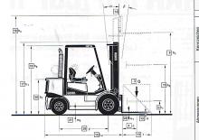 Stivuitoare frontale diesel Clark CDP 30 H