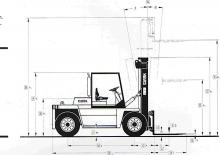 Stivuitoare frontale diesel Clark DPL 100