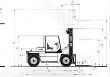Stivuitoare frontale diesel Clark DPL 120