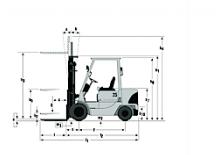 Stivuitoare frontale diesel Mitsubishi FD 25 K