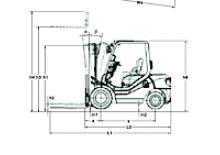 Stivuitoare frontale diesel Komatsu FD 30 T 14