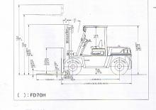 Stivuitoare frontale diesel Komatsu FD 70-6