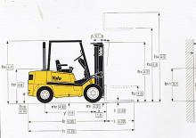 Stivuitoare frontale diesel Yale GDP 25 TF