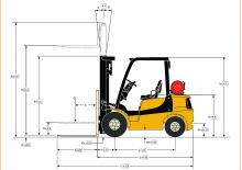 Stivuitoare frontale diesel Yale GDP 30MX