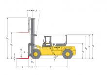 Stivuitoare frontale diesel Hyster H 22.00 F