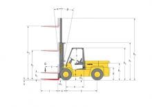 Stivuitoare frontale diesel Hyster H 7.00 XL