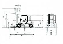 Stivuitoare frontale diesel Nuova Detas Sherpa 40