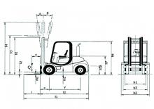 Stivuitoare frontale diesel Nuova Detas Sherpa 40