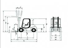 Stivuitoare frontale diesel Nuova Detas Sherpa 45