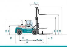 Stivuitoare frontale diesel Konecranes SMV 20-1200 B