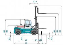Stivuitoare frontale diesel Konecranes SMV 25-1200 B