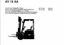 Stivuitoare frontale electrice Desta AV 15 AA