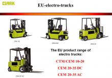 Stivuitoare frontale electrice Clark CEM 20 AC