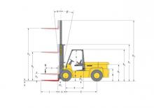 Stivuitoare frontale LPG Hyster H 7.00 XL