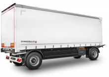 Trailere cu platformă cu prelată Schwarzmüller 2-axle sliding tarpaulin platform trailer