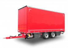 Trailere cu platformă cu prelată Schwarzmüller Centre-axle jumbo sliding tarpaulin platform trailer