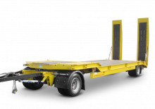 Trailere cu platformă joasă Schwarzmüller 2-axle low loader trailer with offset platform