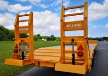 Trailere cu platformă joasă Rolland PE 320 L